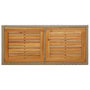 Voir la diapositive 4 : VIDAXL Table de jardin Beige Bois massif d'acacia et poly rotin
