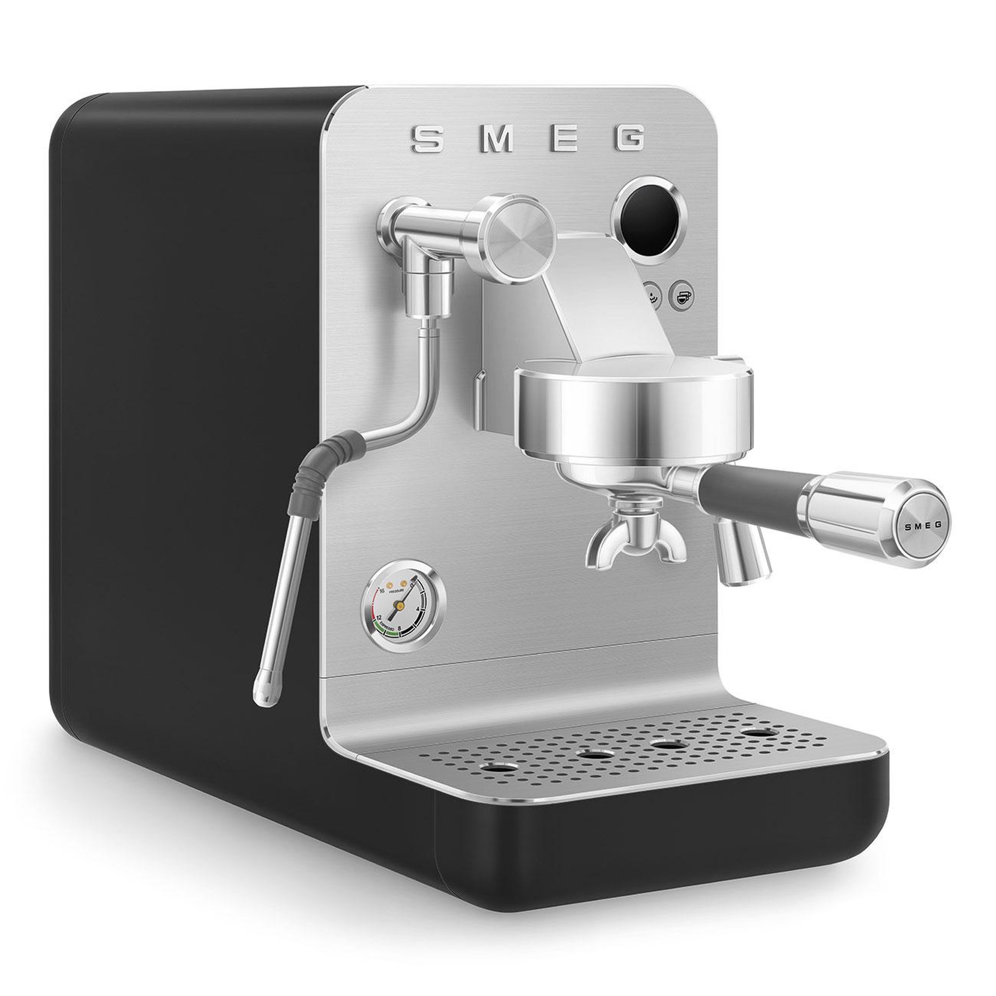 Voir la diapositive 3 : SMEG Machine à expresso 15 bars inox  noir - emc02blmeu