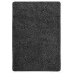 VIDAXL Tapis shaggy antiderapant Gris 120x170 cm