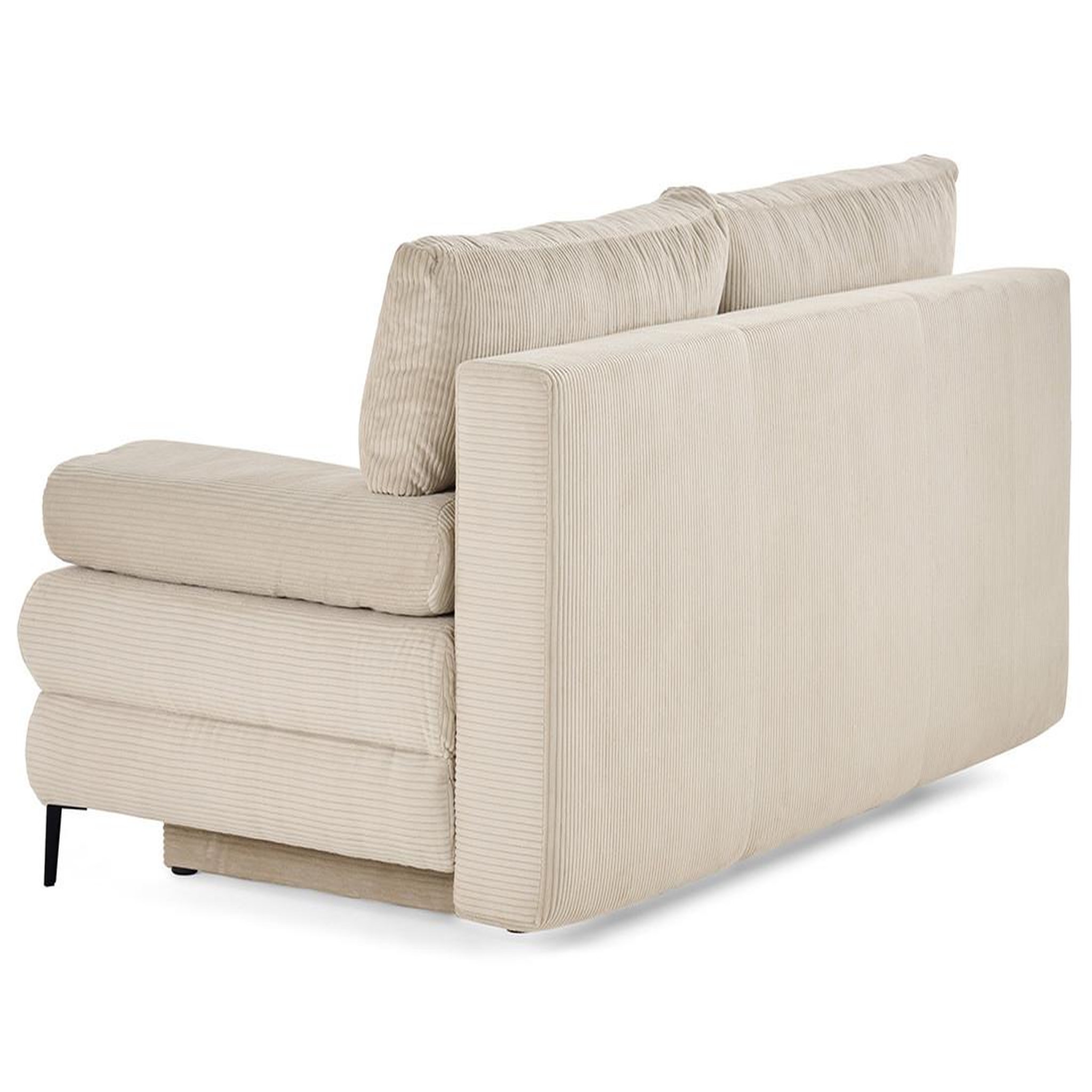 Voir la diapositive 6 : BEST MOBILIER Elton - canapé 3 places convertible avec coffre en velours côtelé