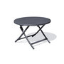 Voir la diapositive 5 : DCB GARDEN Table de jardin ronde pliante - 4/6 places - Aluminium - Gris Anthracite - MARIUS