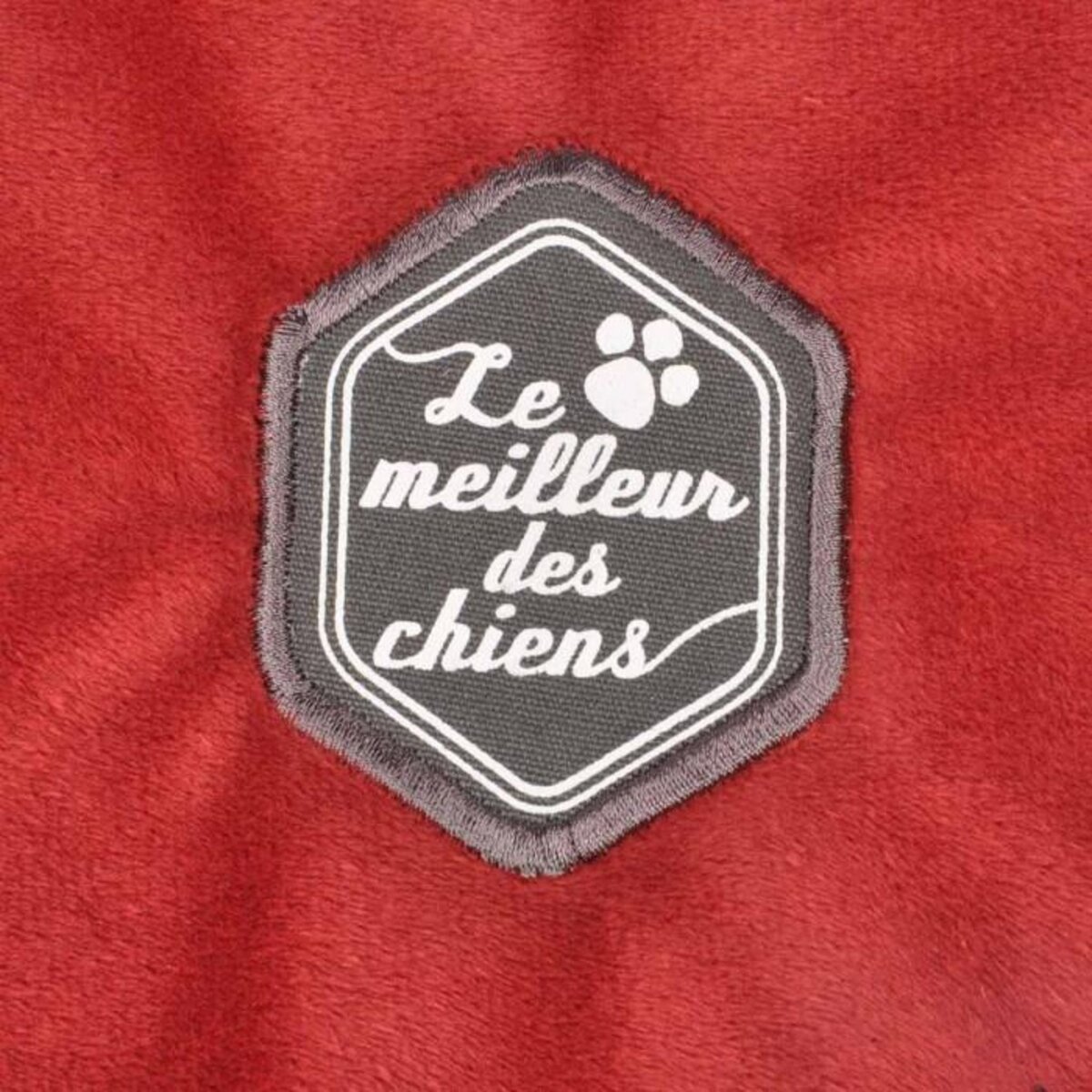 Paris Prix Plaid Polaire pour Chien  Patchy  100cm Bordeaux
