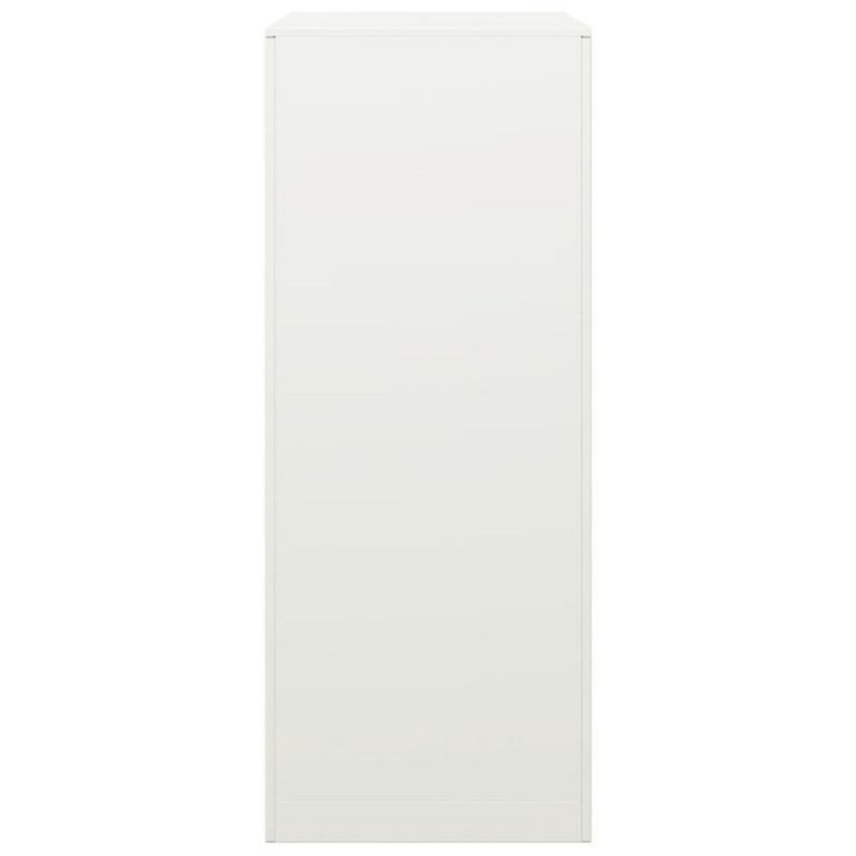 VIDAXL Portant de bois de chauffage blanc 60x40x100 cm acier