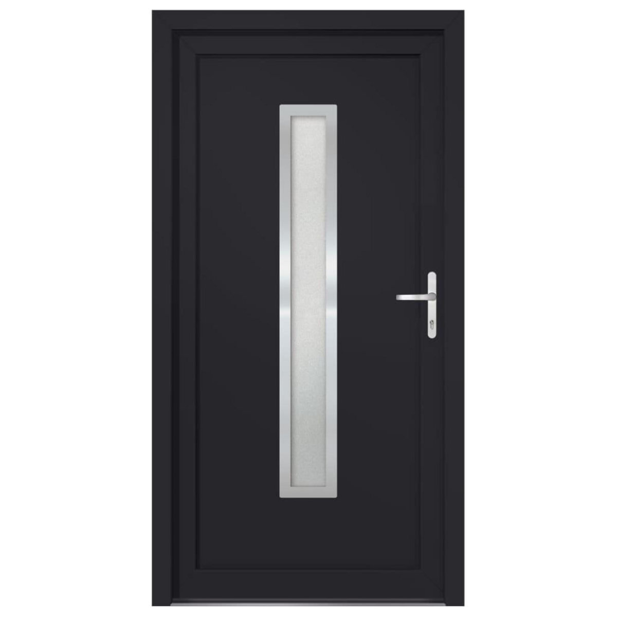 VIDAXL Porte d'entree anthracite 88x200 cm PVC