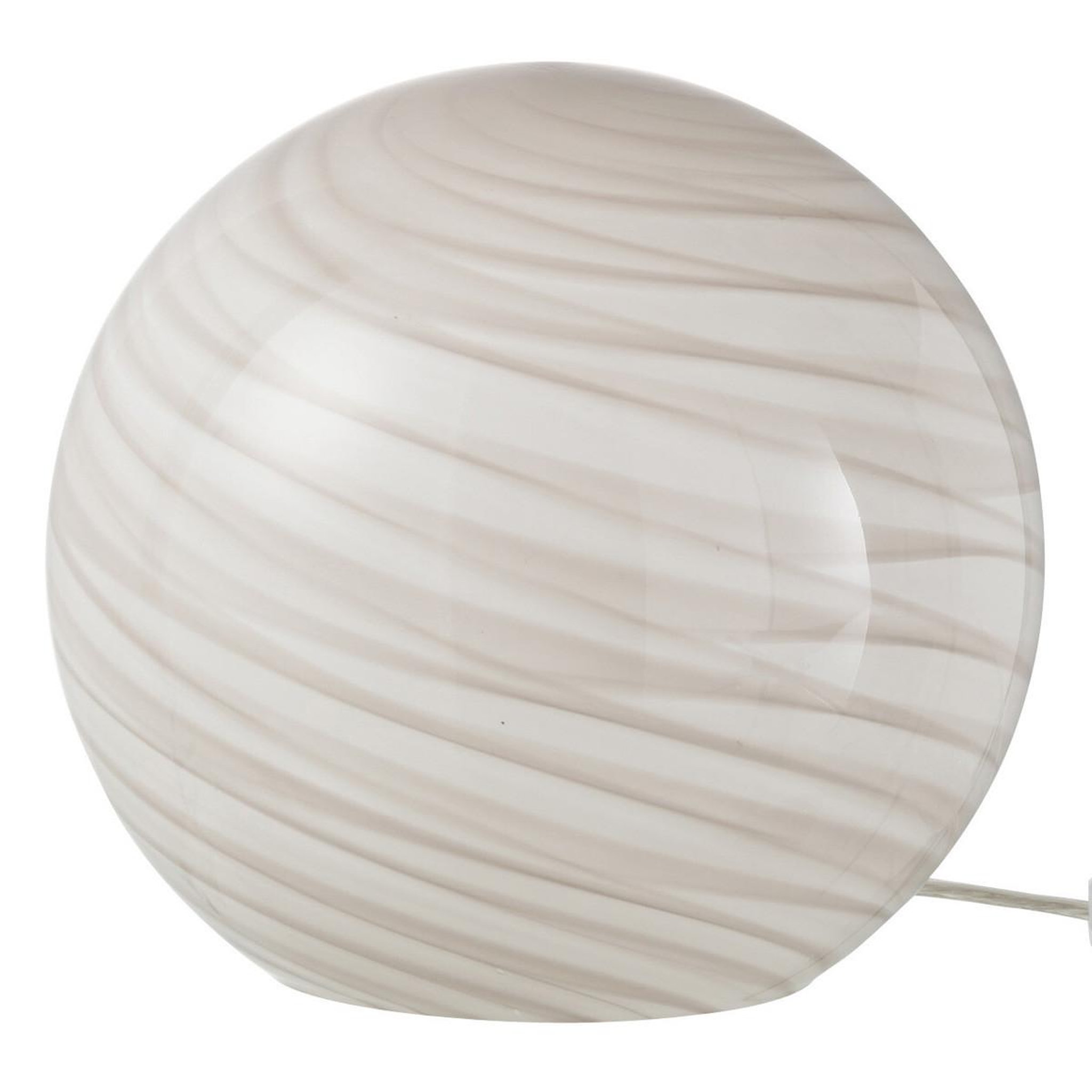 Voir la diapositive 1 : J-LINE Lampe à poser ronde  dany  20cm gris