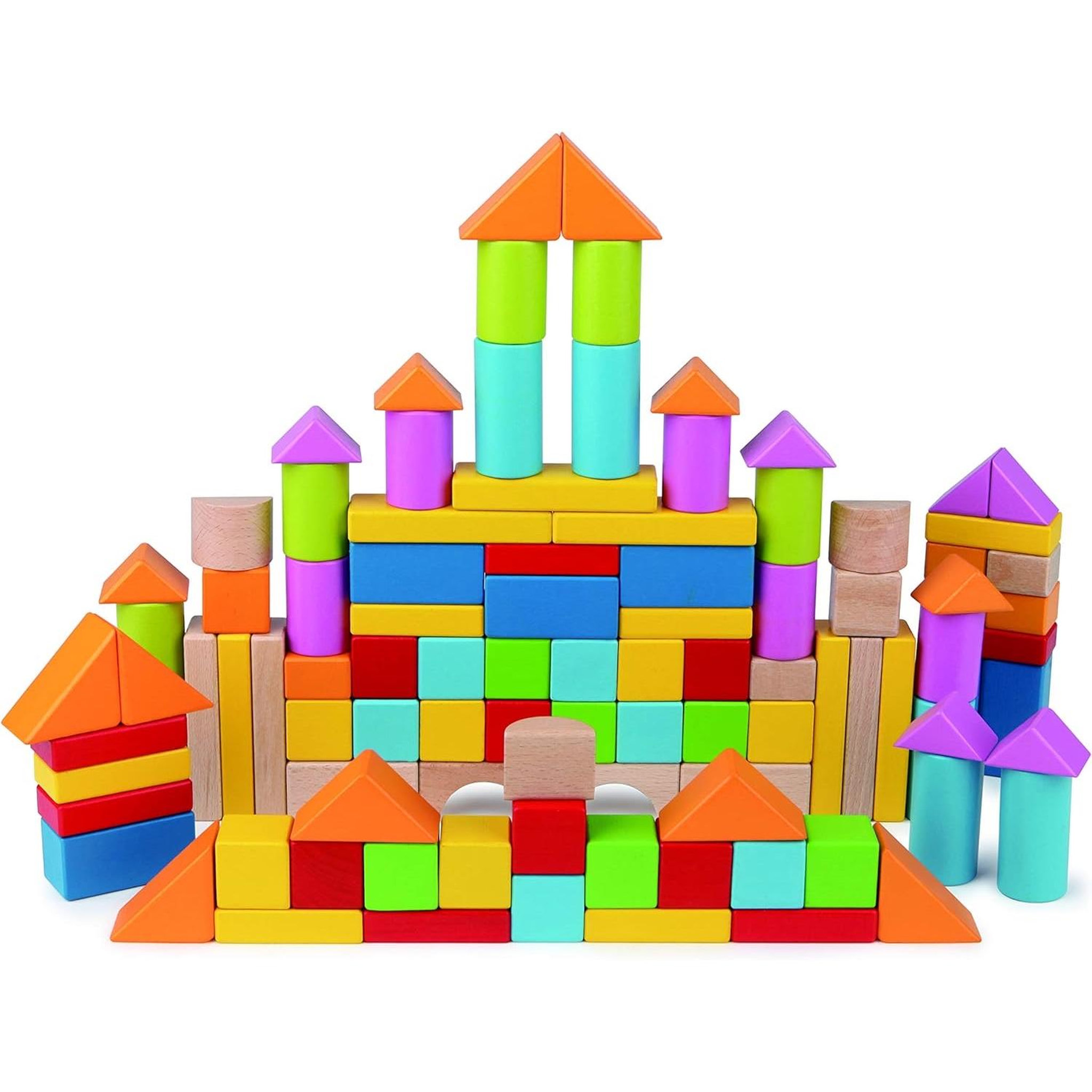 Voir la diapositive 2 : Hape Baril de 100 cubes en bois