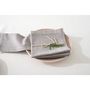 Voir la diapositive 3 : ATMOSPHERA Lot de 4 Serviettes de Table  Chambray  40x40cm Gris Clair