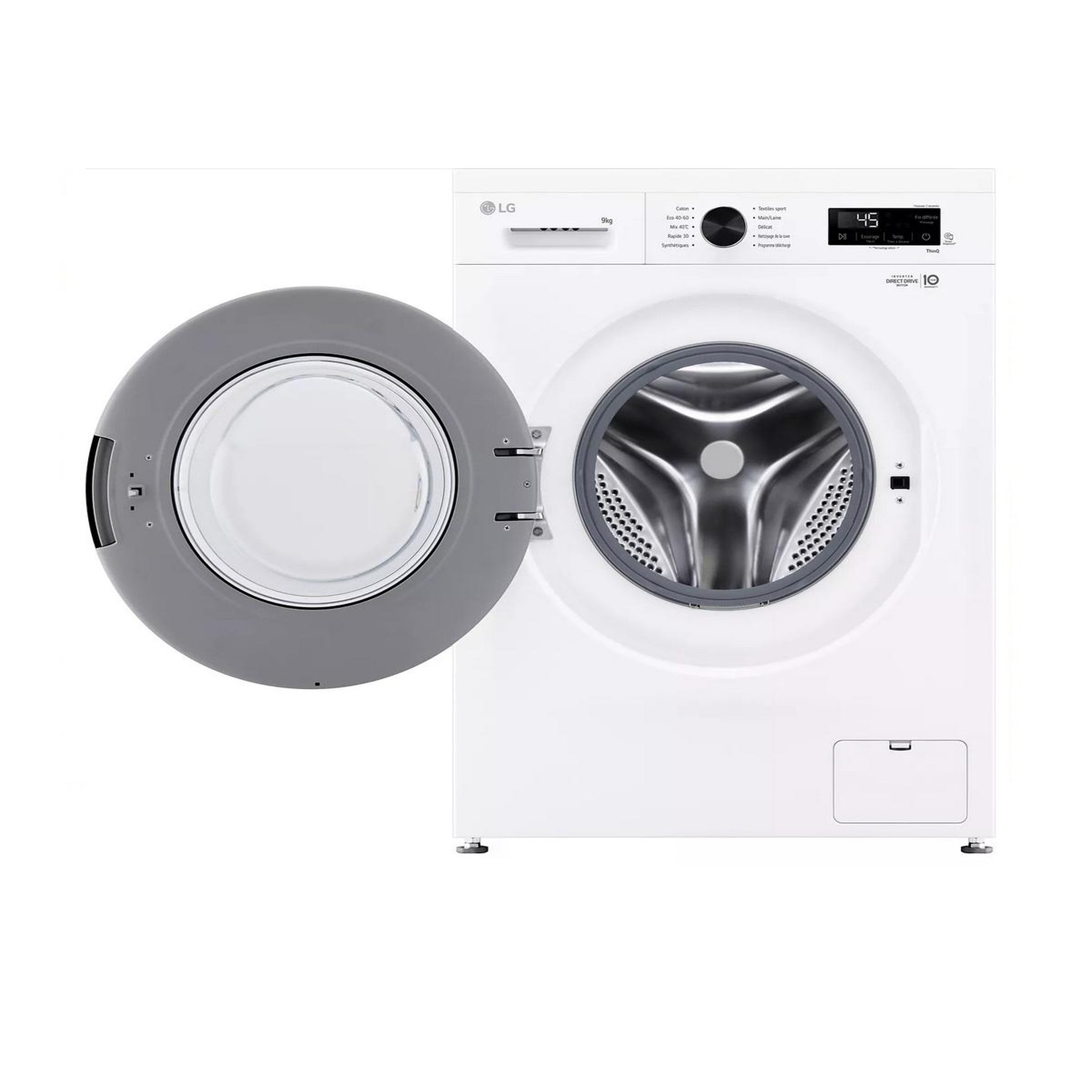 Voir la diapositive 4 : LG Lave-linge frontal 9kg 1400 tours/min - f94b15wh