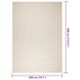 Voir la diapositive 6 : VIDAXL Tapis ZIZUR creme 200x290 cm aspect de jute interieur exterieur