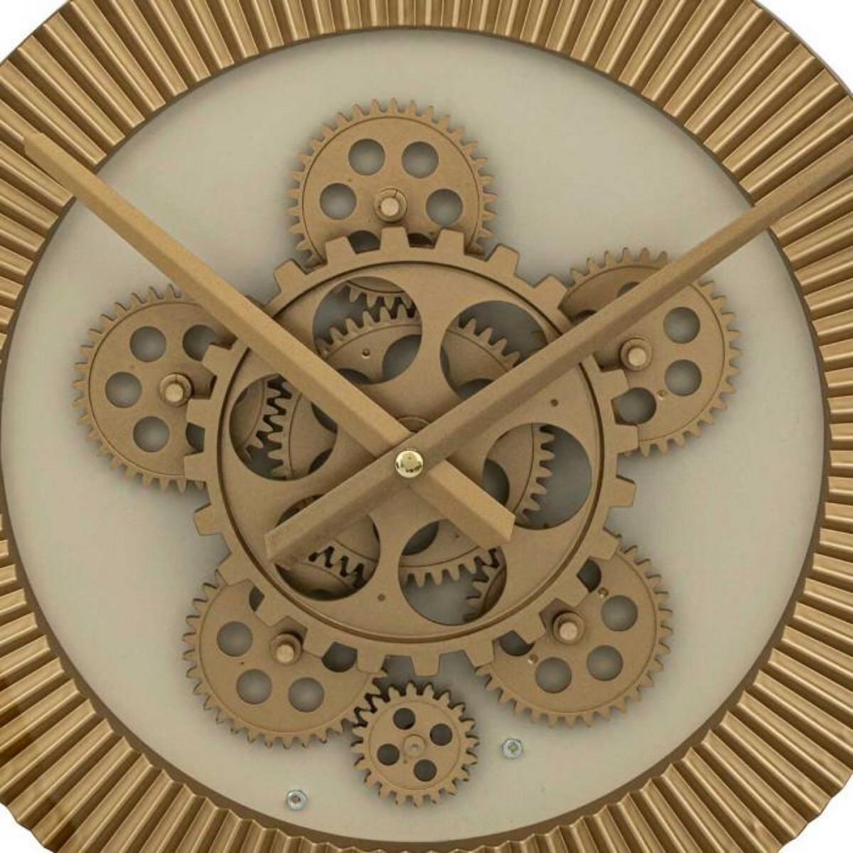 ATMOSPHERA Horloge Murale Engrenage  Guiliana  50cm Beige