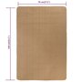 Voir la diapositive 6 : VIDAXL Tapis en jute avec support en latex 70 x 130 cm Naturel