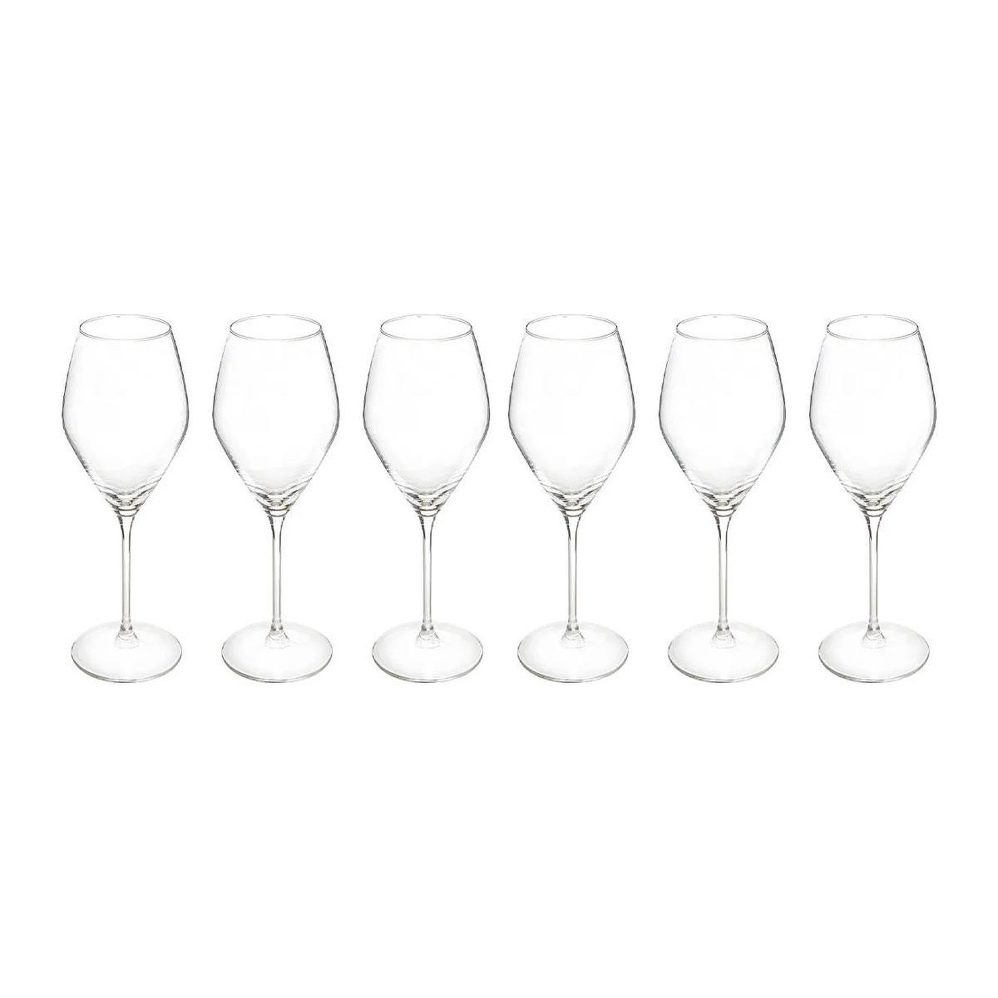 SECRET DE GOURMET Lot de 6 verres à vin  silvia  34cl transparent