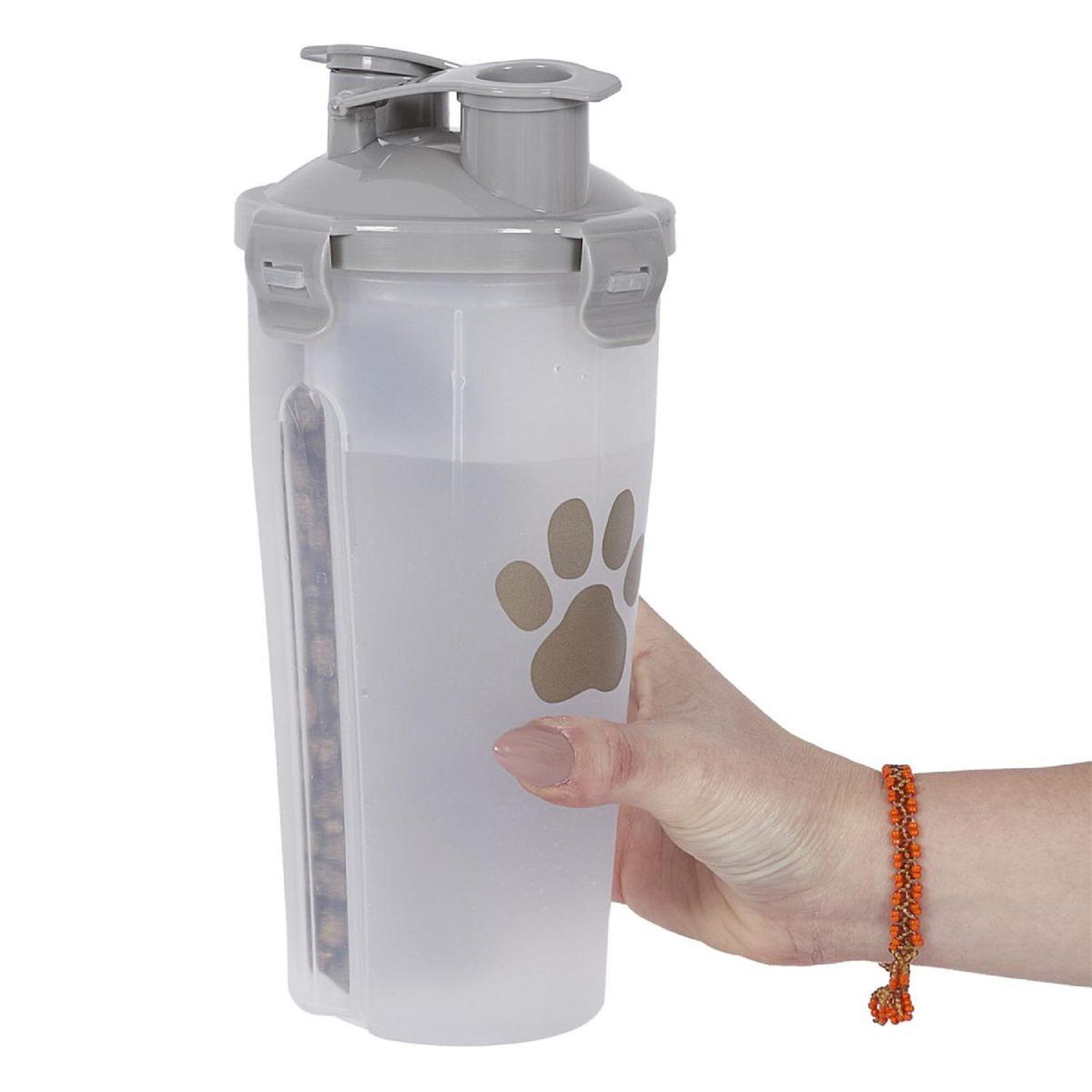 Voir la diapositive 4 : The concept Factory Gourde pour chien  2 en 1  22cm gris