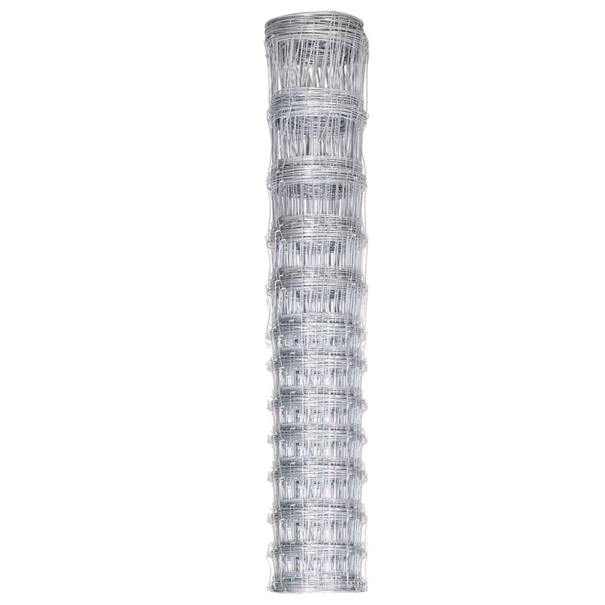 Voir la diapositive 2 : VIDAXL Cloture de jardin Acier galvanise 50x1,5 m Argente