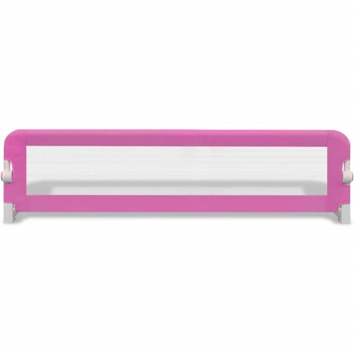 VIDAXL Barriere de lit de securite pour tout-petits 2pcs Rose 150x42cm