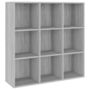 Voir la diapositive 2 : VIDAXL Armoire a livres sonoma gris 98x29x97,5 cm