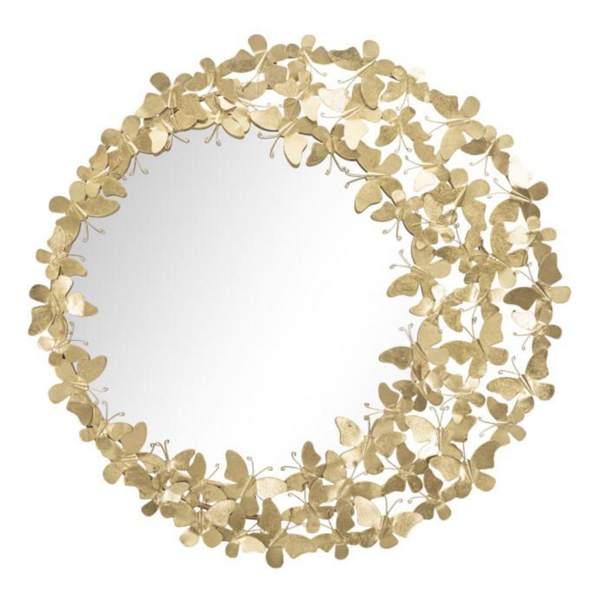 Paris Prix Miroir Mural Design  Butterfly  81cm Or