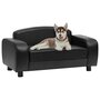 Voir la diapositive 1 : VIDAXL Canape pour chien Noir 80x50x40 cm Similicuir
