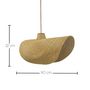 Voir la diapositive 3 : Lumisky Suspension solaire bohème KLEIA Beige Herbe marine H32cm