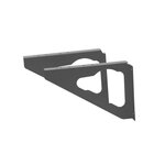 RENZ Equerre H.17.5 X L.25 X P.3 Cm Renz, Gris Anthracite