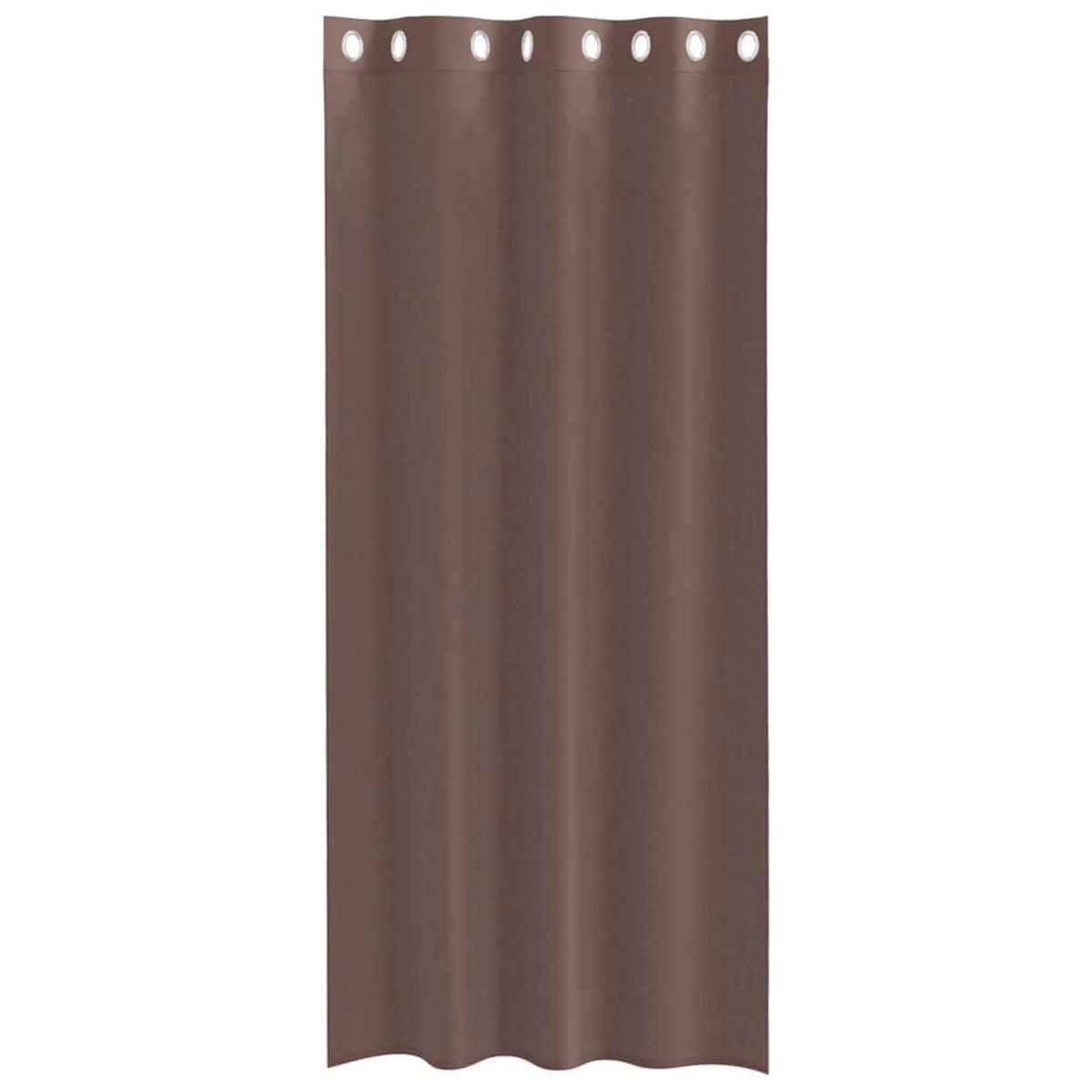 VIDAXL Rideaux en voile avec œillets 2 pcs marron 140x245 cm