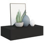 Voir la diapositive 3 : VIDAXL Etagere a tiroir murale noir 40x23,5x10 cm MDF