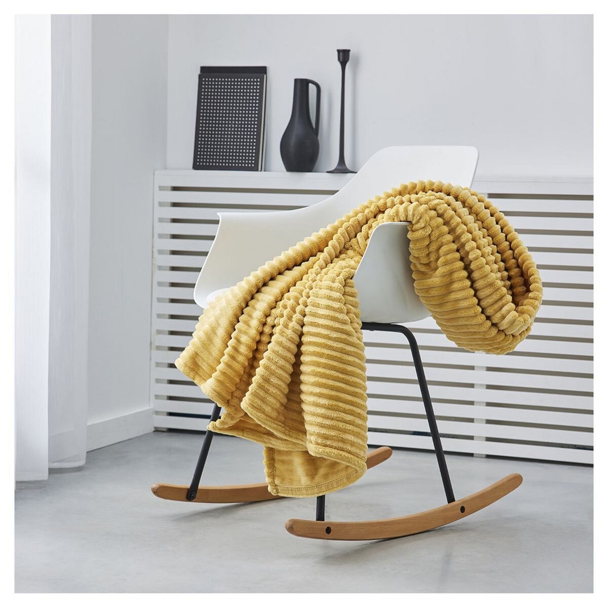 TODAY Plaid côtelé uni 