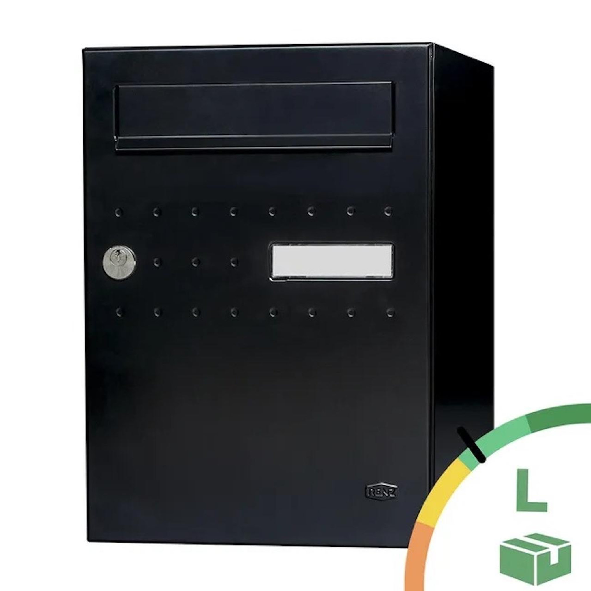 RENZ Boîte à colis - Eclipse noir mat - 1 porte