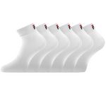 FILA Lot de 6 paires de chaussettes Quarter homme F9300 Blanc. Coloris disponibles : Blanc
