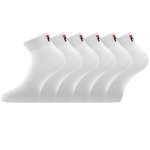 FILA Lot de 6 paires de chaussettes Quarter homme F9300 Blanc. Coloris disponibles : Blanc