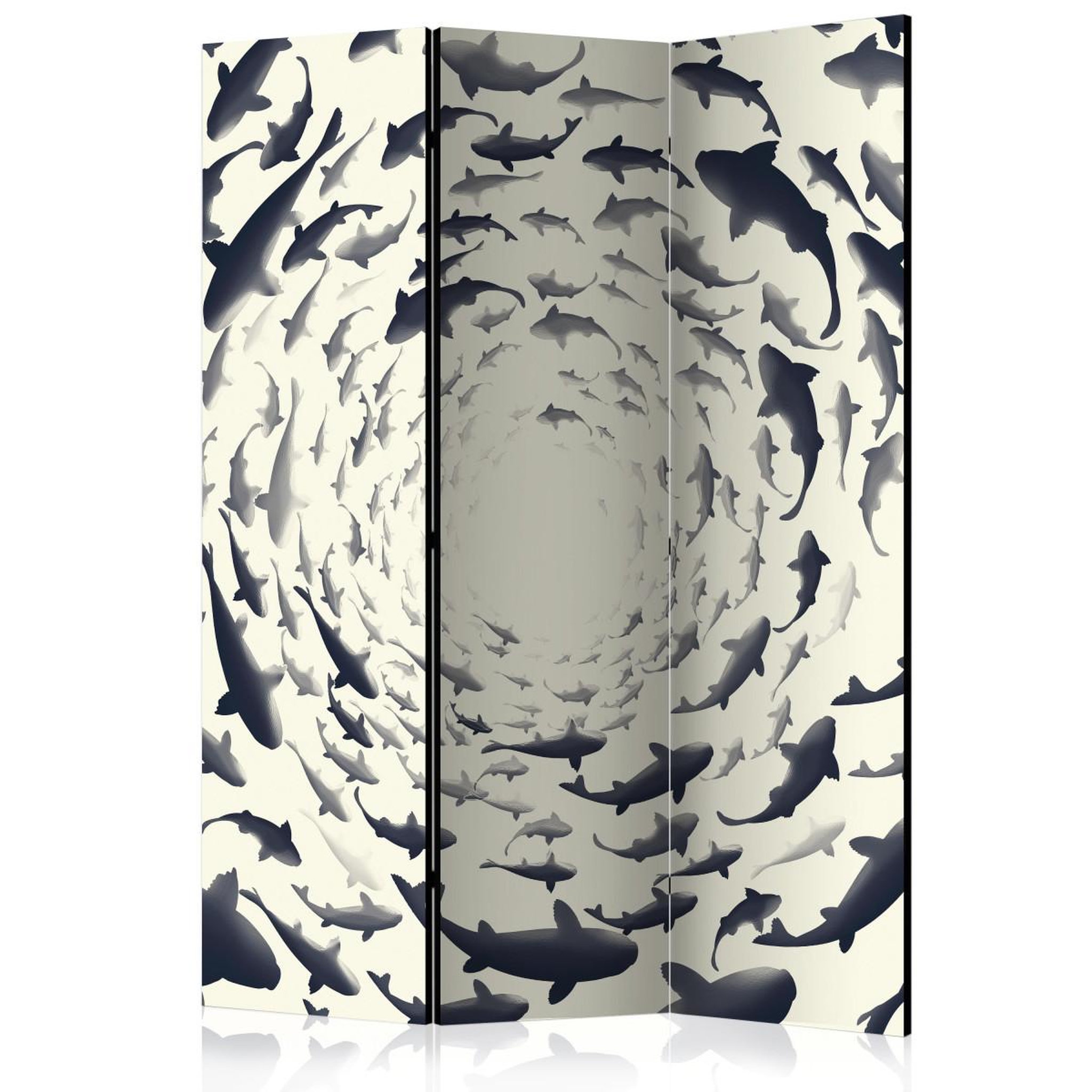 Paris Prix Paravent 3 volets  fish swirl  135x172cm