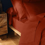 Voir la diapositive 2 : Paris Prix Drap Plat  Lina  180x290cm Terracotta