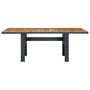 Voir la diapositive 2 : VIDAXL Table de jardin Gris fonce Resine tressee et bois d'acacia