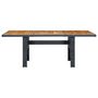 Voir la diapositive 2 : VIDAXL Table de jardin Gris fonce Resine tressee et bois d'acacia