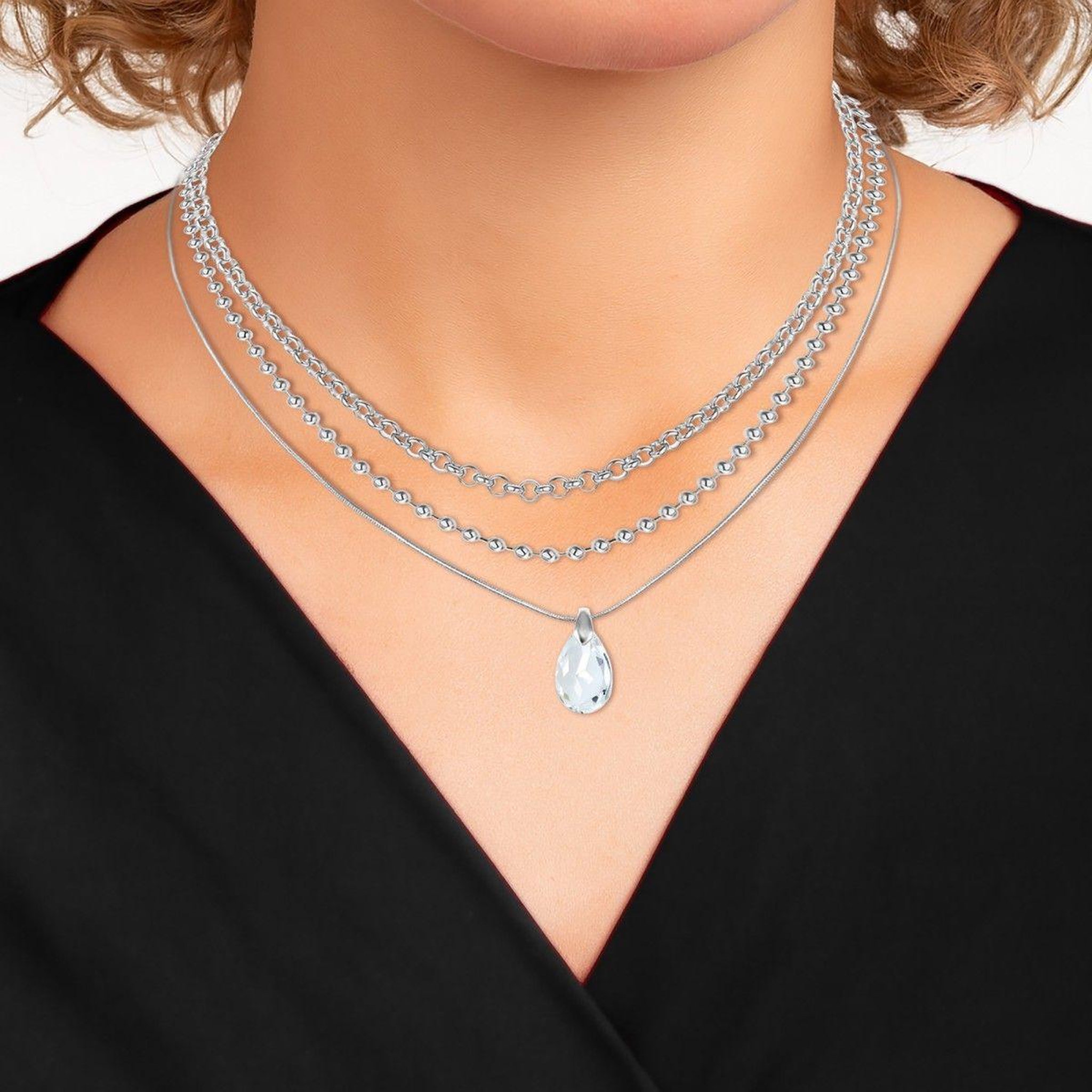 Voir la diapositive 2 : SC CRYSTAL Set de 3 colliers par SC Crystal®