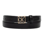 CALVIN KLEIN JEANS Ceinture e Femme Calvin Klein Jeans Emblem. Coloris disponibles : Noir