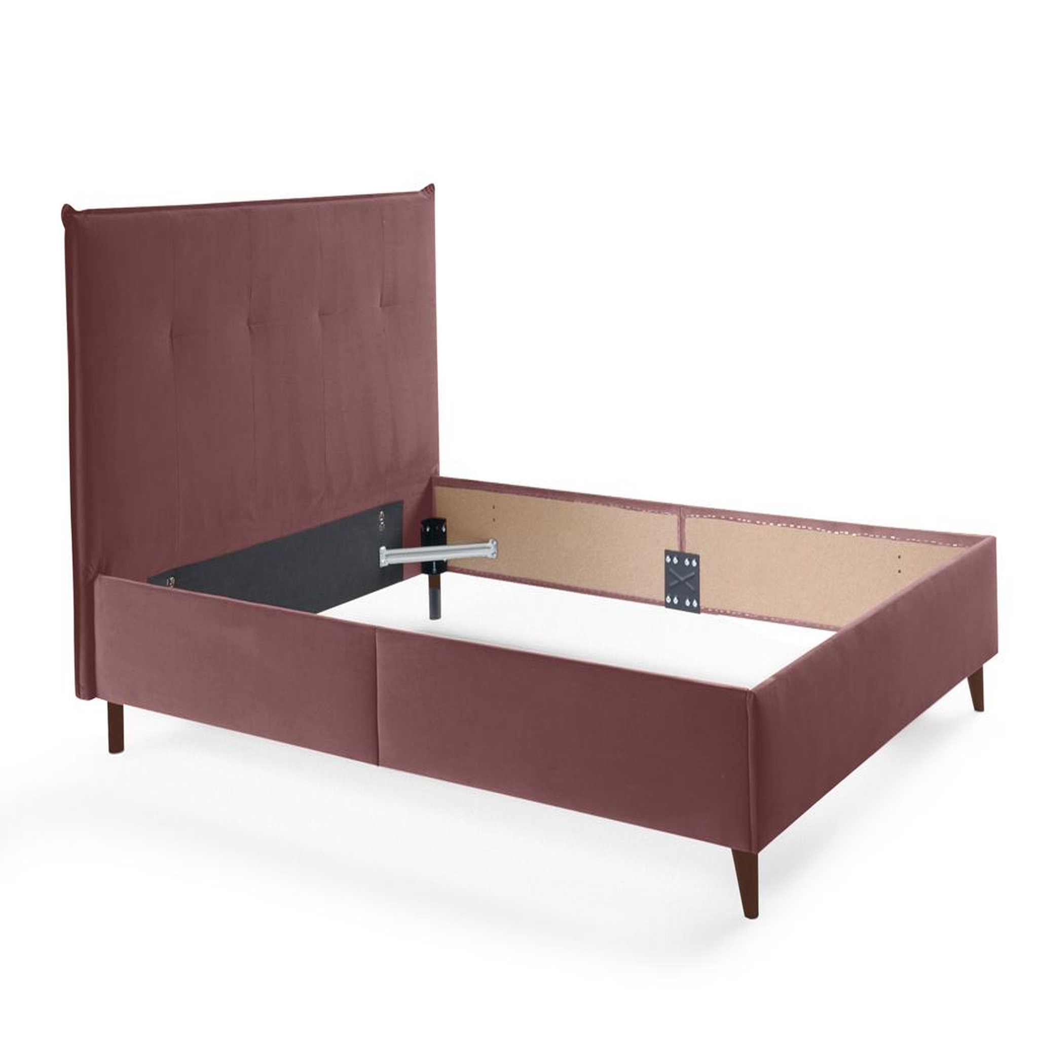 Voir la diapositive 2 : BEST MOBILIER Dali - cadre de lit - 160x200 - en velours
