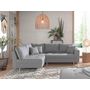 Voir la diapositive 2 : LISA DESIGN Rune - canapé d'angle - avec pouf d'appoint - 4 places - style scandinave - gauche