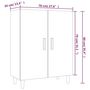 Voir la diapositive 6 : VIDAXL Buffet Noir 70x34x90 cm Bois d'ingenierie