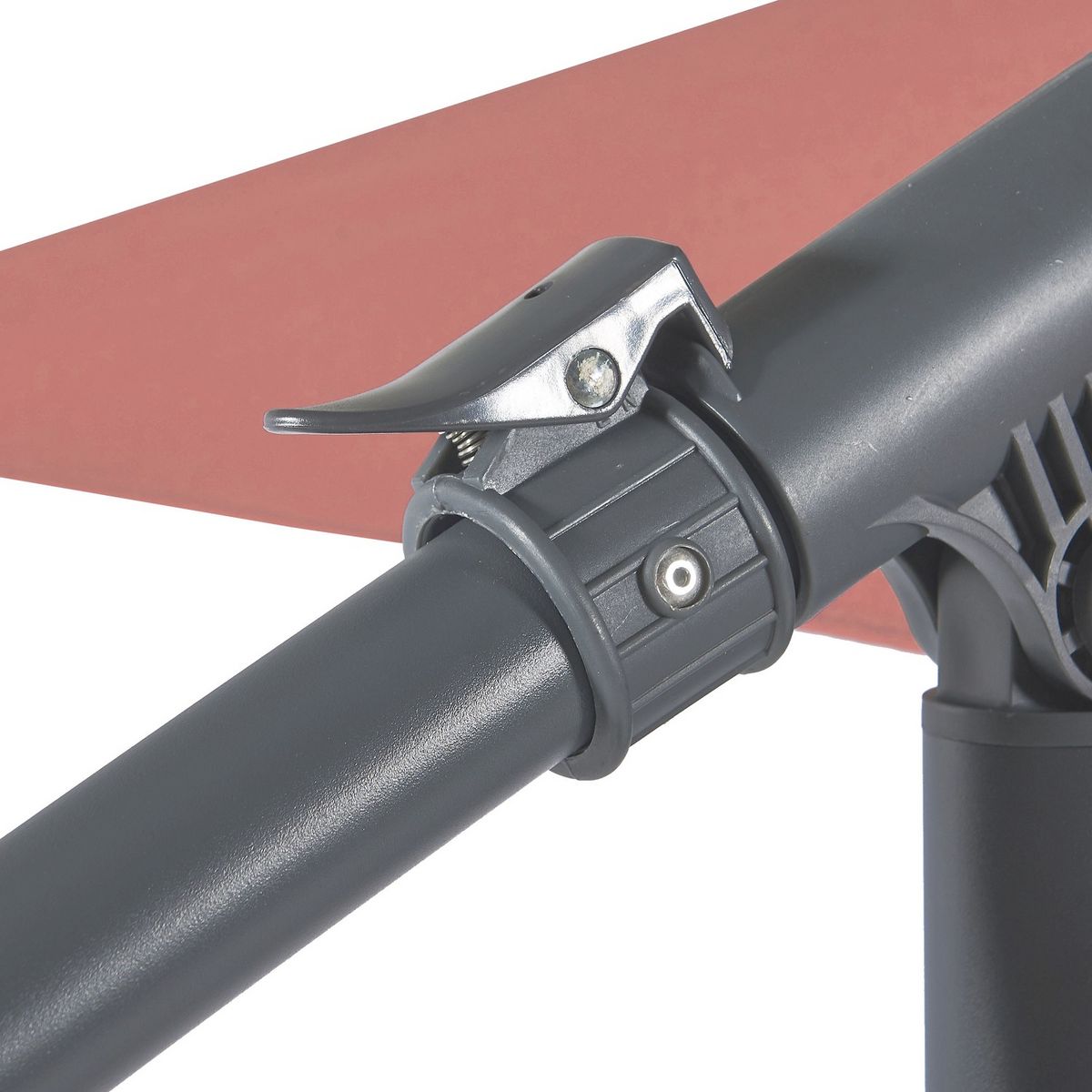 GARDENSTAR Parasol déporté rond D3 x H2.45 m terracotta LEA