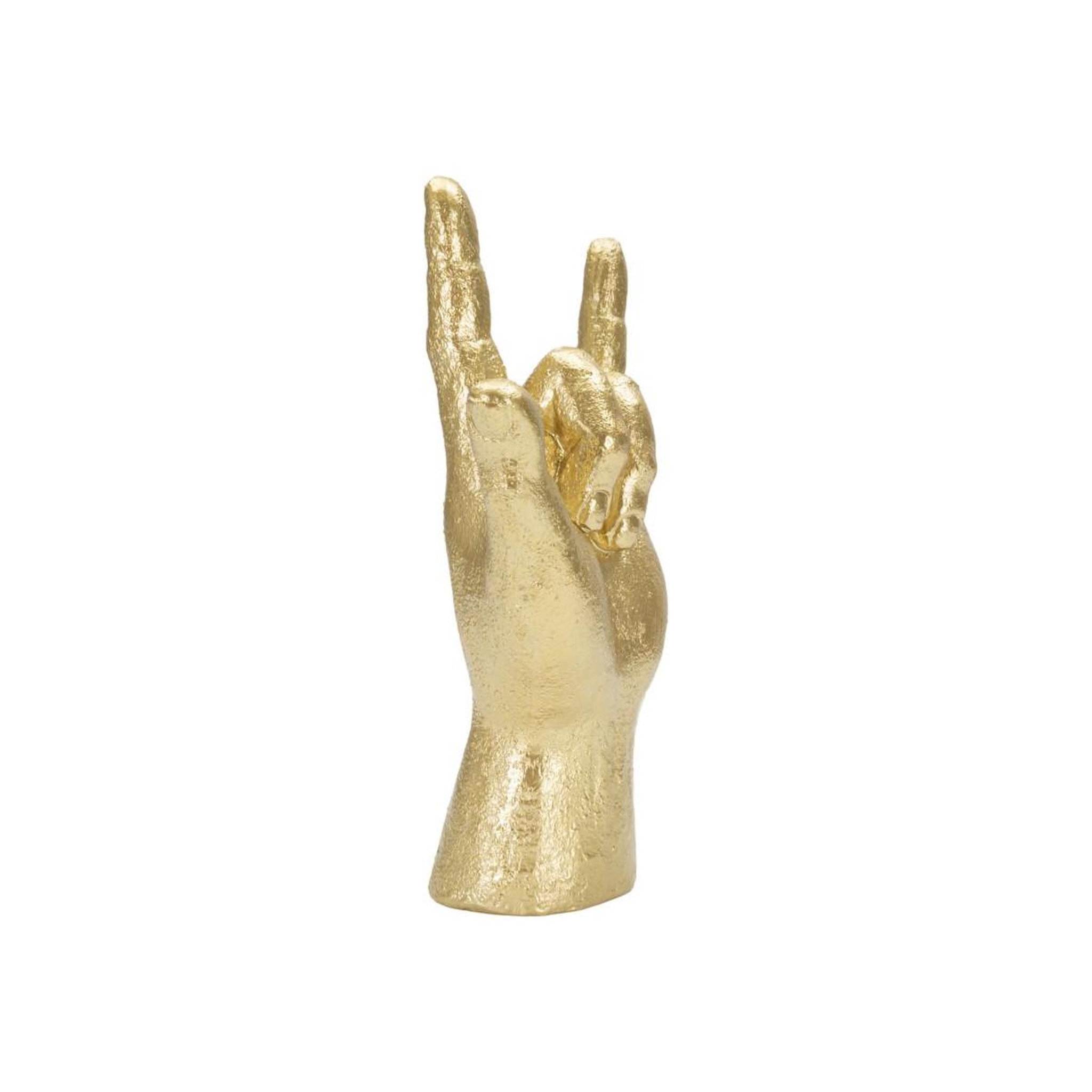 Voir la diapositive 2 : Paris Prix Main déco en résine  signe yeah  23cm or