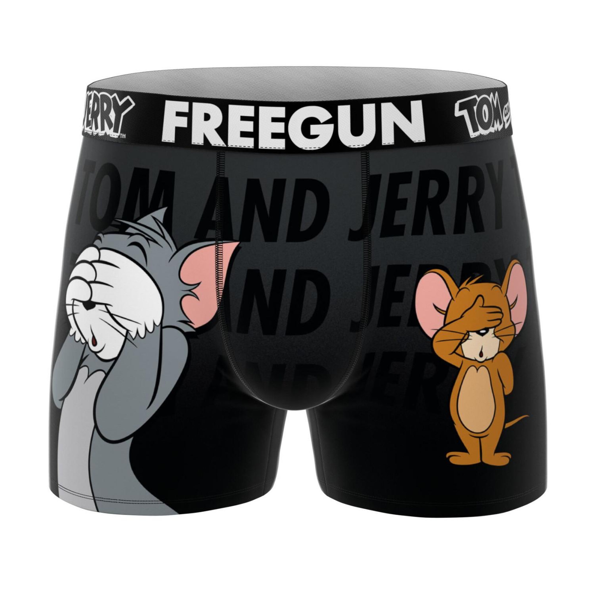 Voir la diapositive 4 : FREEGUN Lot de 3 boxers homme tom and jerry