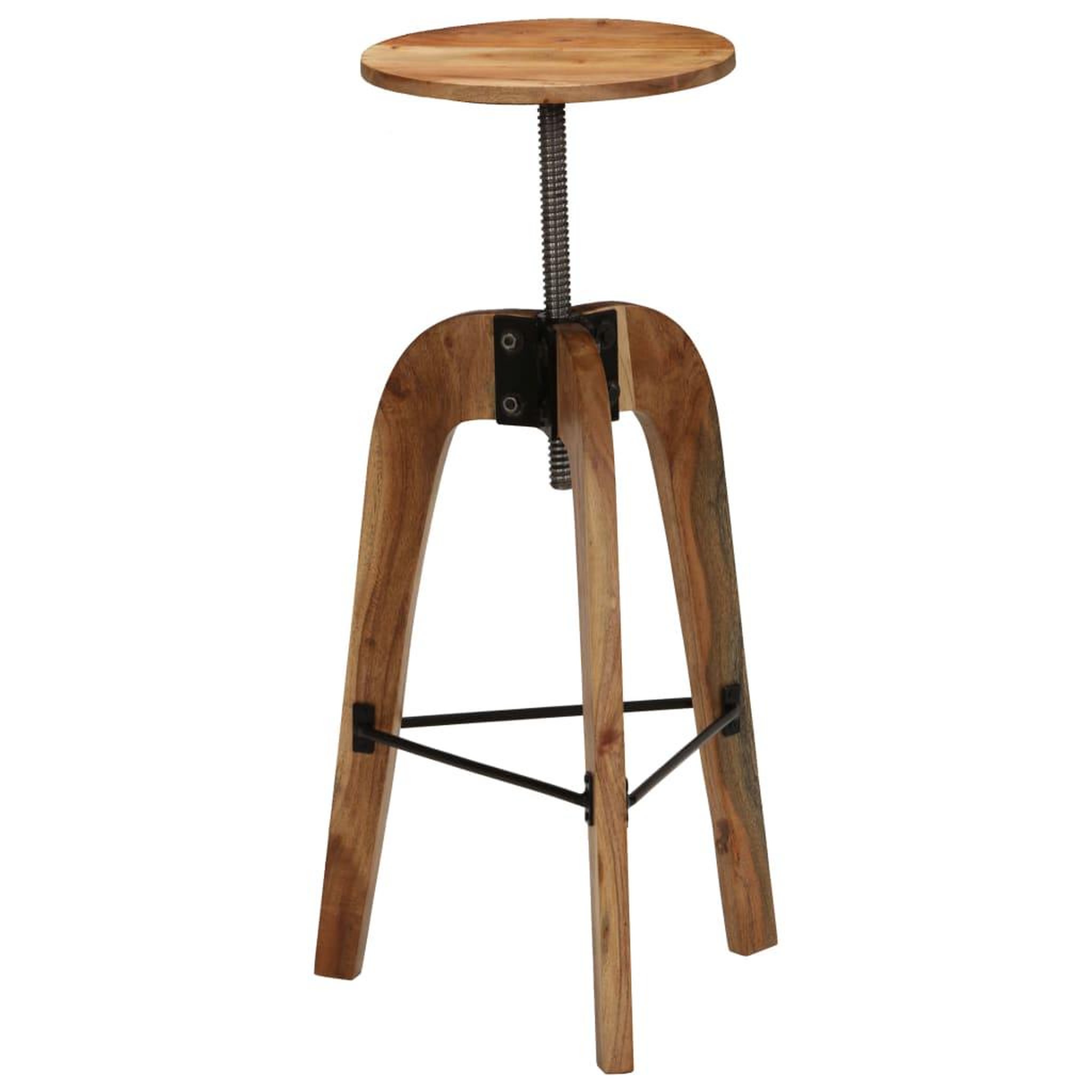Voir la diapositive 5 : VIDAXL Chaises de bar lot de 2 bois d'acacia solide