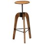 Voir la diapositive 5 : VIDAXL Chaises de bar lot de 2 bois d'acacia solide