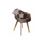 Voir la diapositive 2 : Paris Prix Lot de 2 Fauteuils Déco  Patchwork  84cm Marron