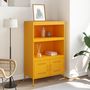 Voir la diapositive 3 : VIDAXL Buffet haut jaune moutarde 68x39x113 cm acier