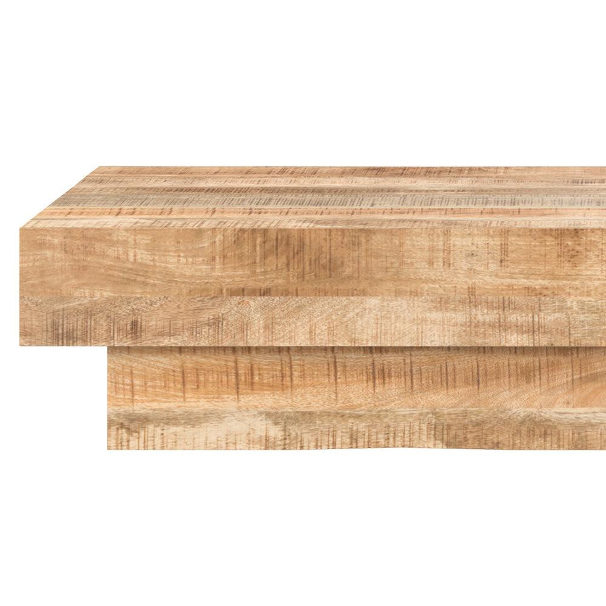 Voir la diapositive 6 : MAISON PAVANE Table basse rectangulaire en bois de manguier-aréto