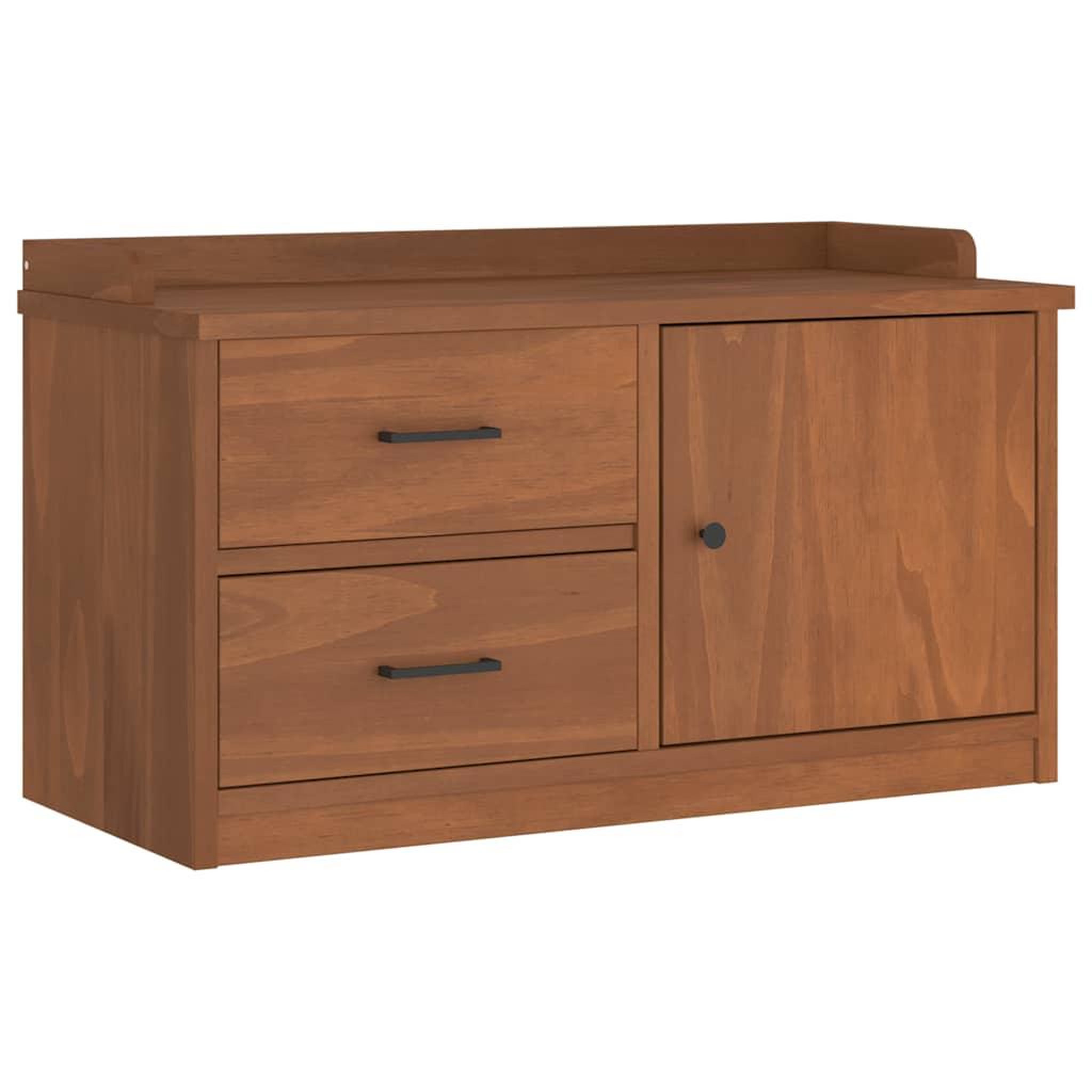 Voir la diapositive 2 : VIDAXL Banc de couloir SANDNES 87x40x50 cm bois de pin massif