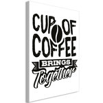 Paris Prix Tableau Imprimé  Cup of Coffee Brings Together. Coloris disponibles : Multicolore