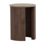 Voir la diapositive 1 : Paris Prix Table d'Appoint Effet Marbre  Bristol  52cm Marron